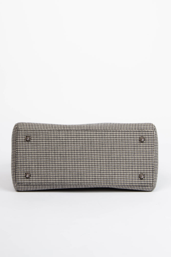 Vintage Christian Dior Houndstooth Medium Lady Dior