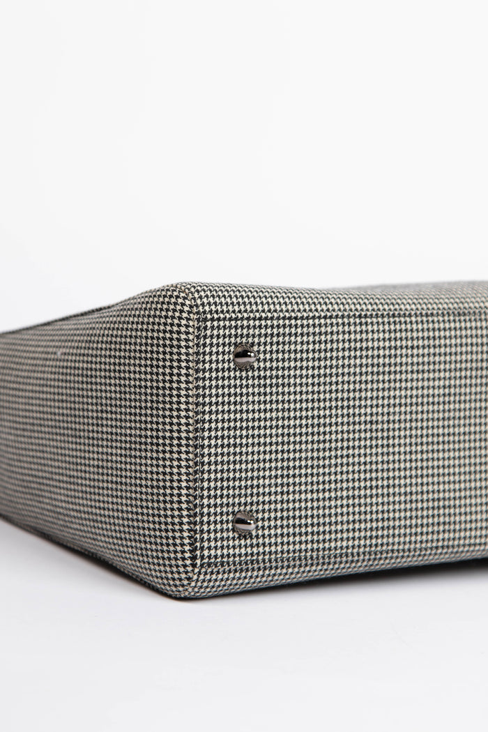 Vintage Christian Dior Houndstooth Medium Lady Dior