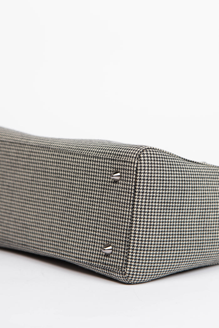 Vintage Christian Dior Houndstooth Medium Lady Dior