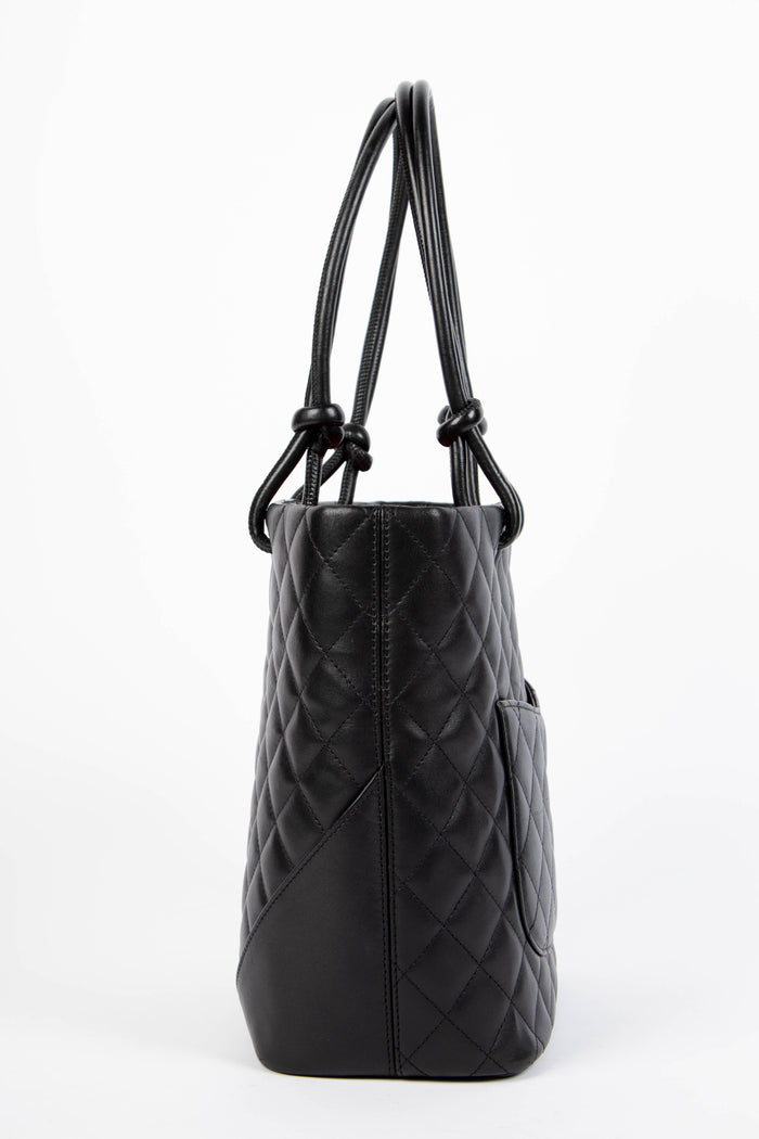 2000s Chanel Black Rue Cambon Bucket Bag