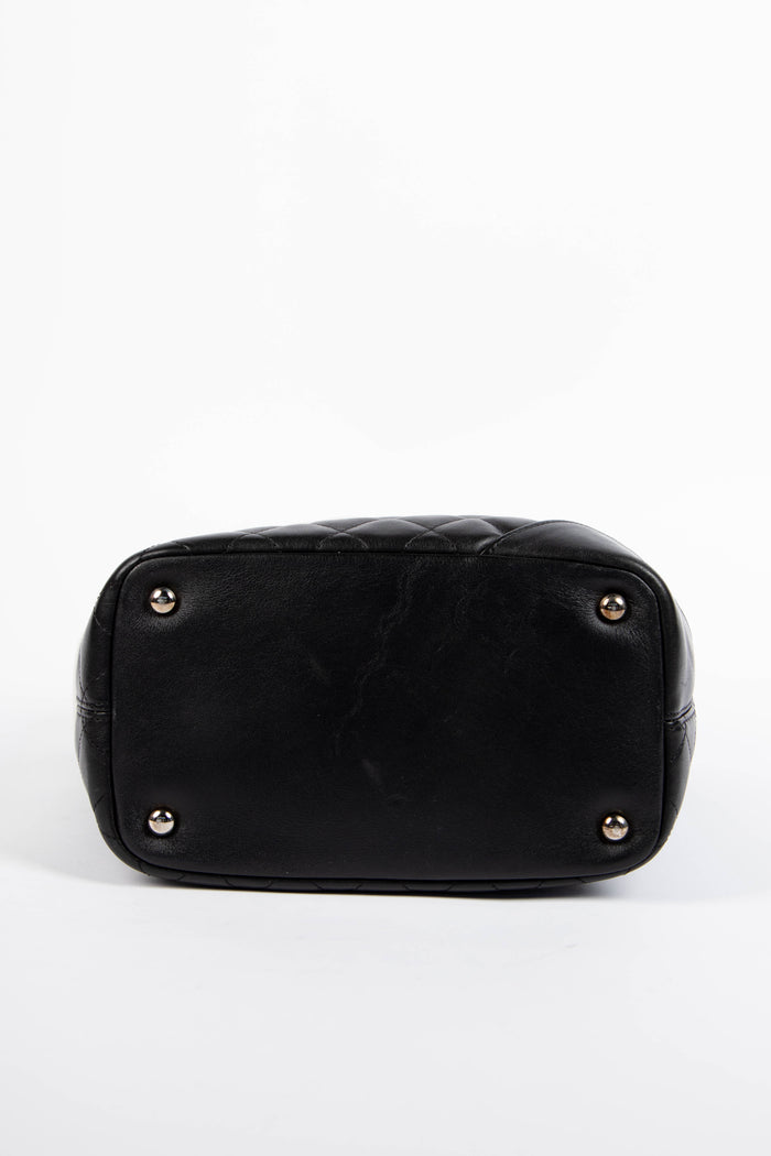 2000s Chanel Black Rue Cambon Bucket Bag