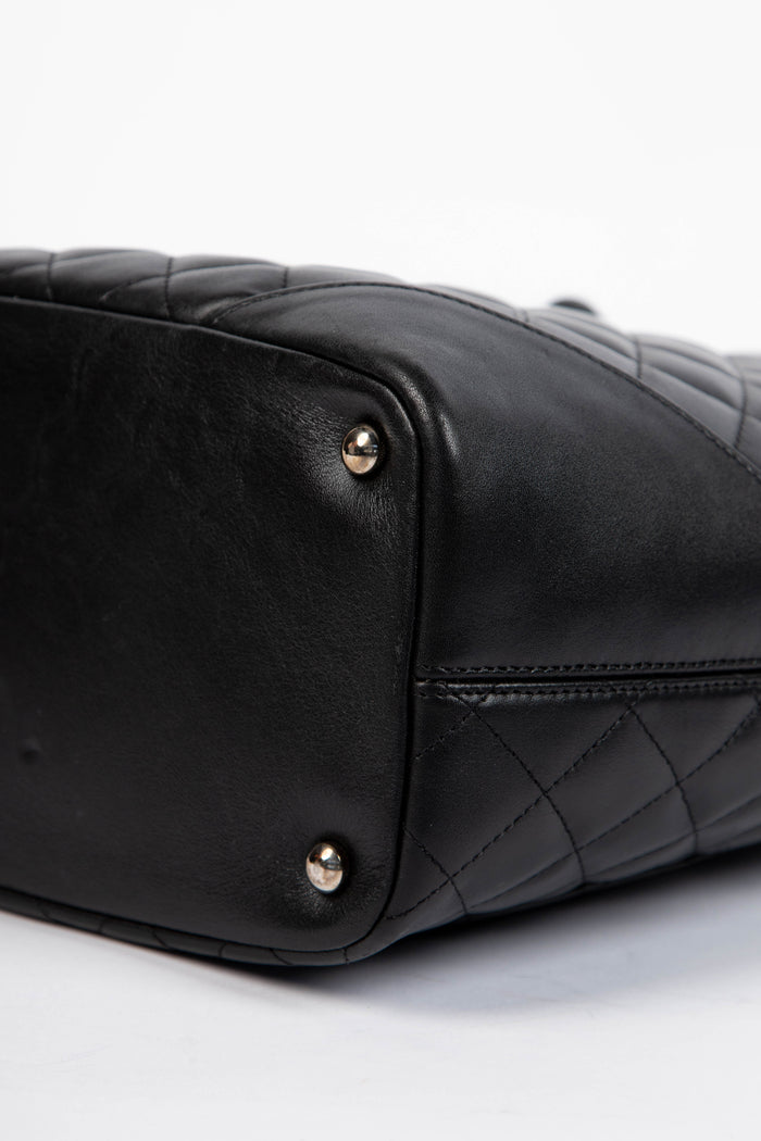 2000s Chanel Black Rue Cambon Bucket Bag