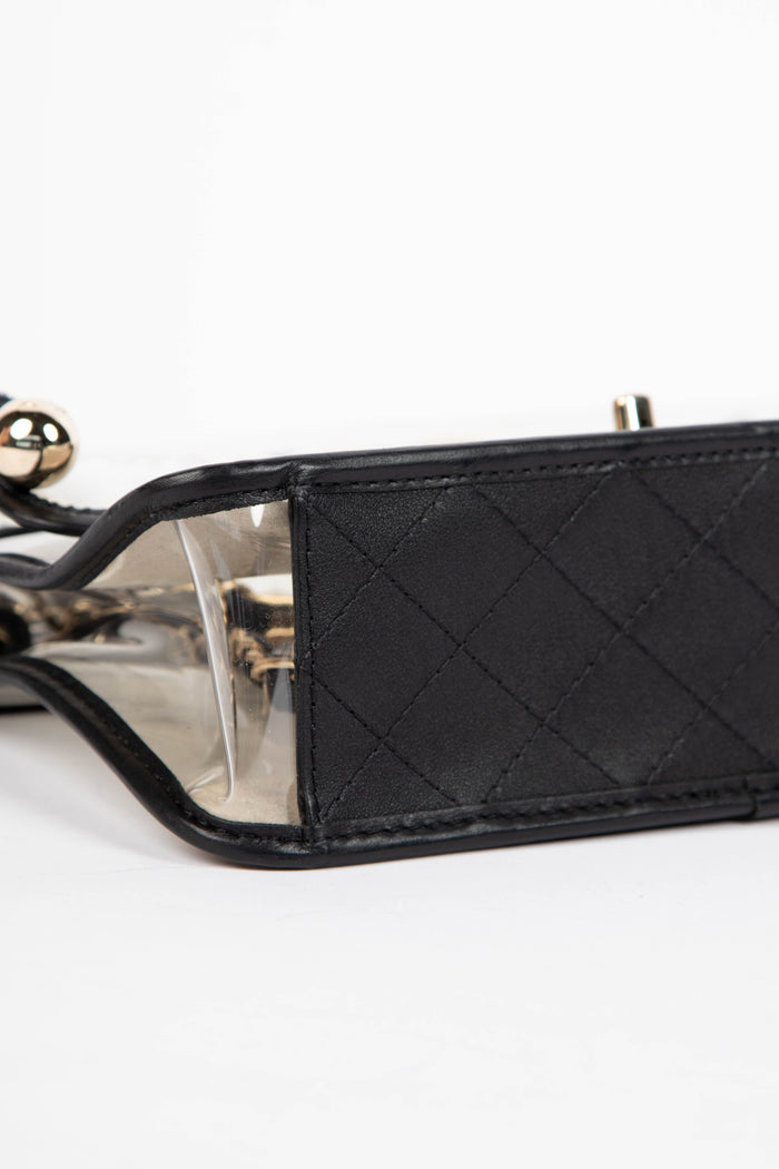 SUPER RARE Chanel Sand By The Sea Pearl PVC Flap Bag