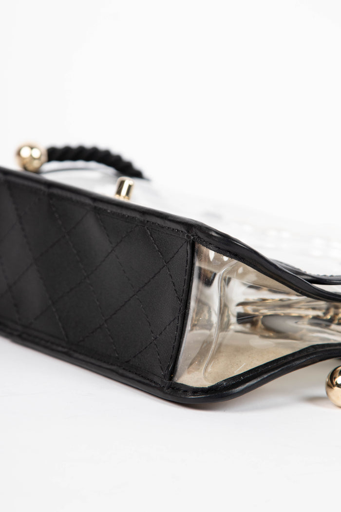 SUPER RARE Chanel Sand By The Sea Pearl PVC Flap Bag