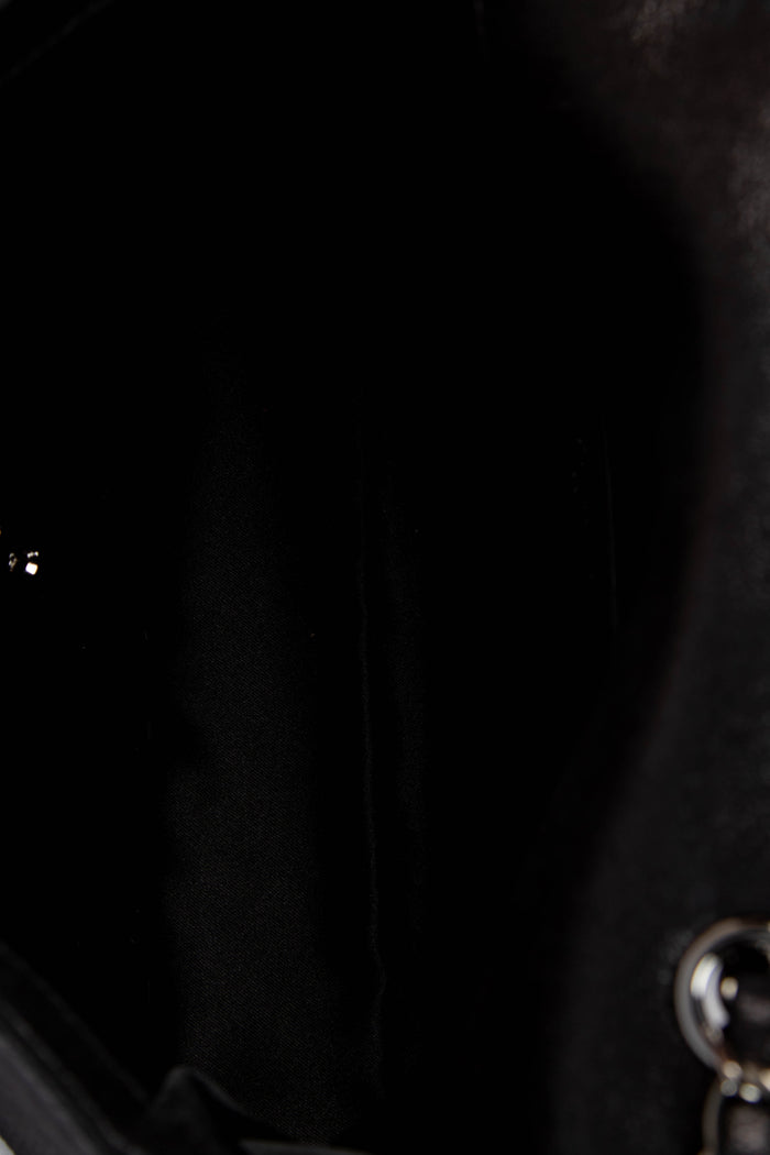 2010s Chanel Black Sequin Medium Single Flap Shoulder Bag