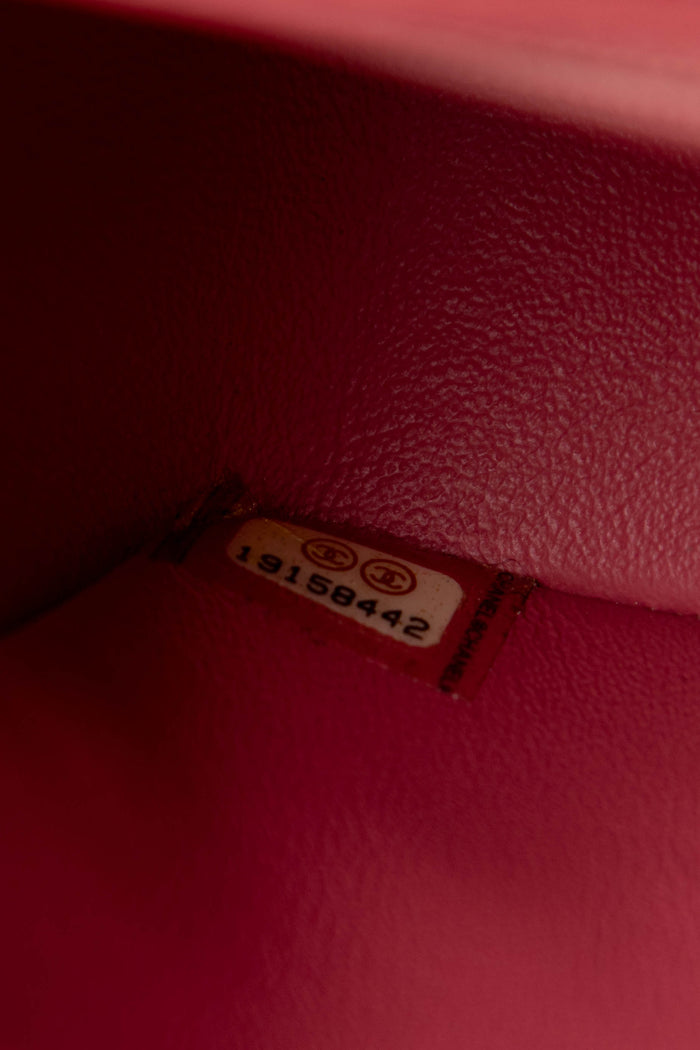 2010s Chanel Valentines Tri-Colour Lambskin Leather Mini Rectangular Single Flap Bag