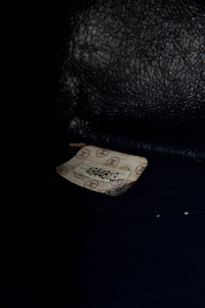 RARE 90s Chanel Denim Crossbody Single Flap Bag