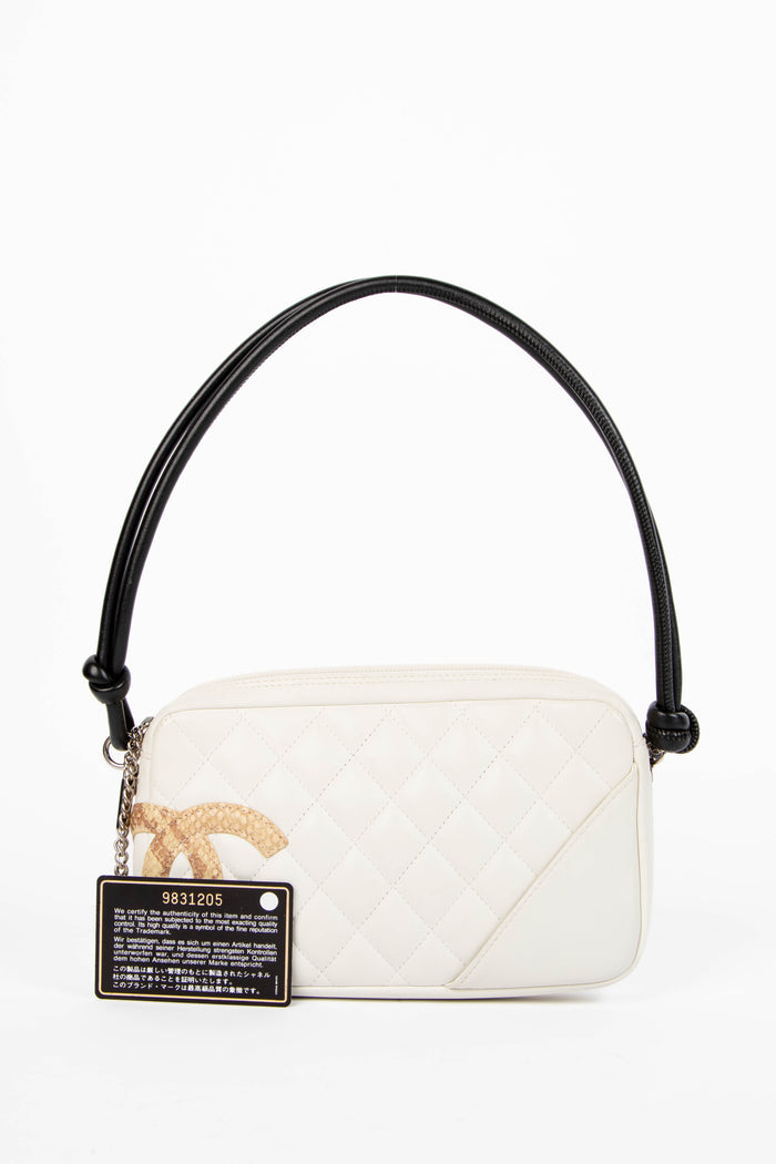 RARE 2000s Chanel Rue Cambon White Small Shoulder Bag