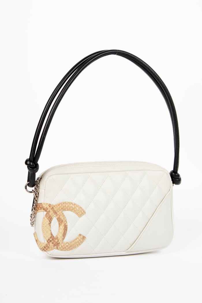 RARE 2000s Chanel Rue Cambon White Small Shoulder Bag
