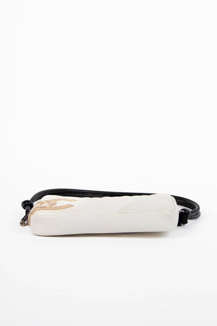 RARE 2000s Chanel Rue Cambon White Small Shoulder Bag