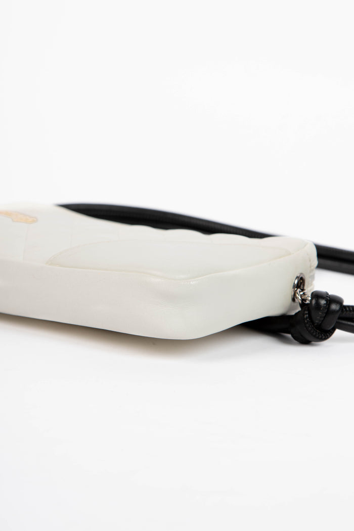 RARE 2000s Chanel Rue Cambon White Small Shoulder Bag