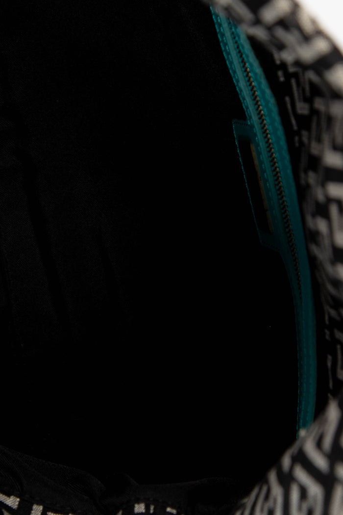 Vintage Fendi Black Zucchino Shoulder Bag