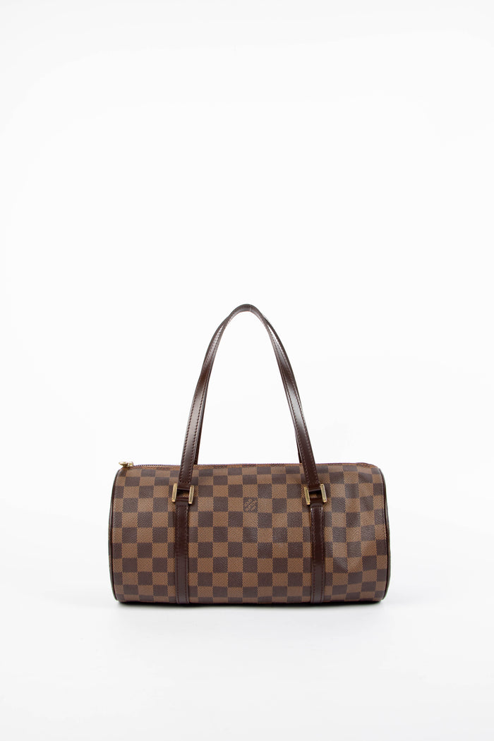 2000s Louis Vuitton Damier Ebene Papillon 30cm Shoulder Bag