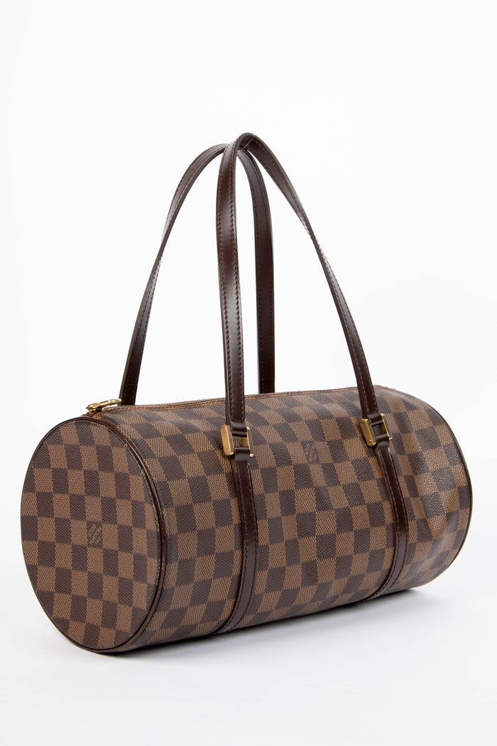 2000s Louis Vuitton Damier Ebene Papillon 30cm Shoulder Bag