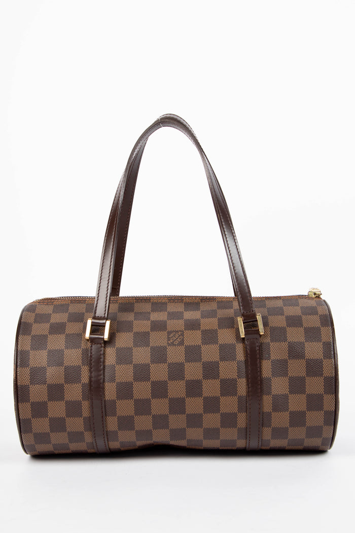 2000s Louis Vuitton Damier Ebene Papillon 30cm Shoulder Bag