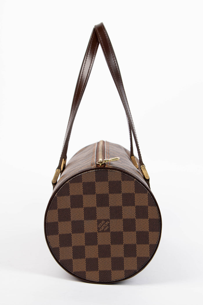 2000s Louis Vuitton Damier Ebene Papillon 30cm Shoulder Bag