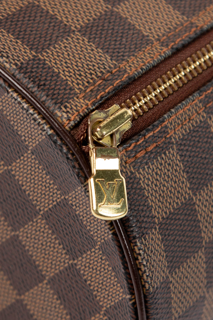 2000s Louis Vuitton Damier Ebene Papillon 30cm Shoulder Bag