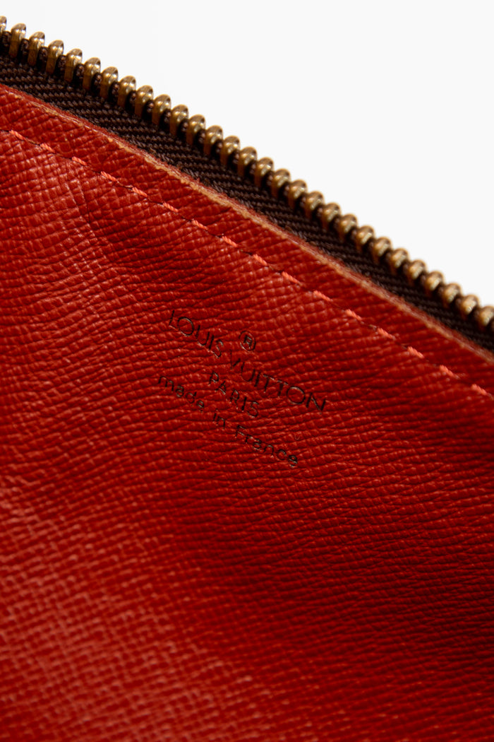 2000s Louis Vuitton Damier Ebene Papillon 30cm Shoulder Bag