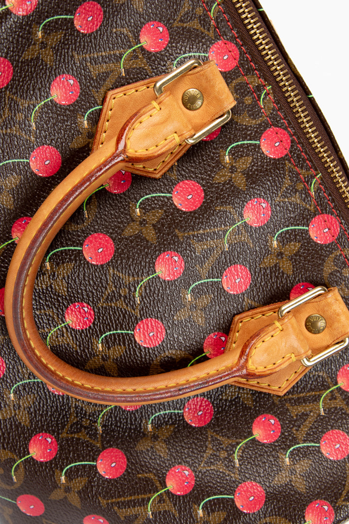RARE Louis Vuitton x Takashi Murakami Cherry Speedy 25cm