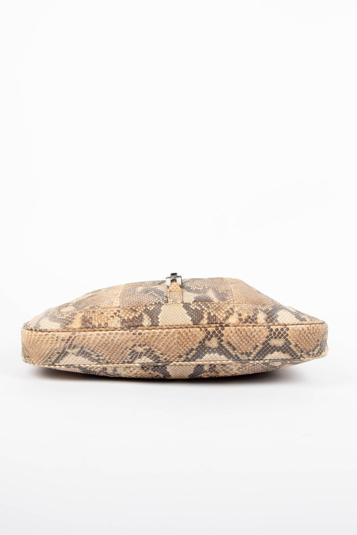 SUPER RARE 2000s Gucci Python Leather Chain Jackie Bag