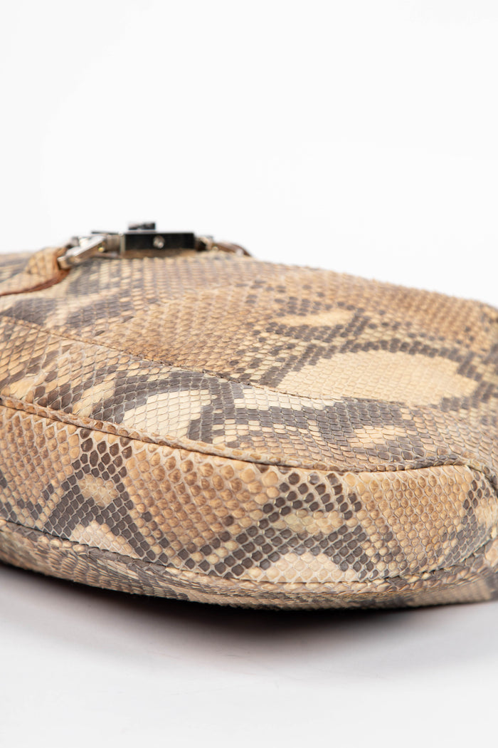 SUPER RARE 2000s Gucci Python Leather Chain Jackie Bag