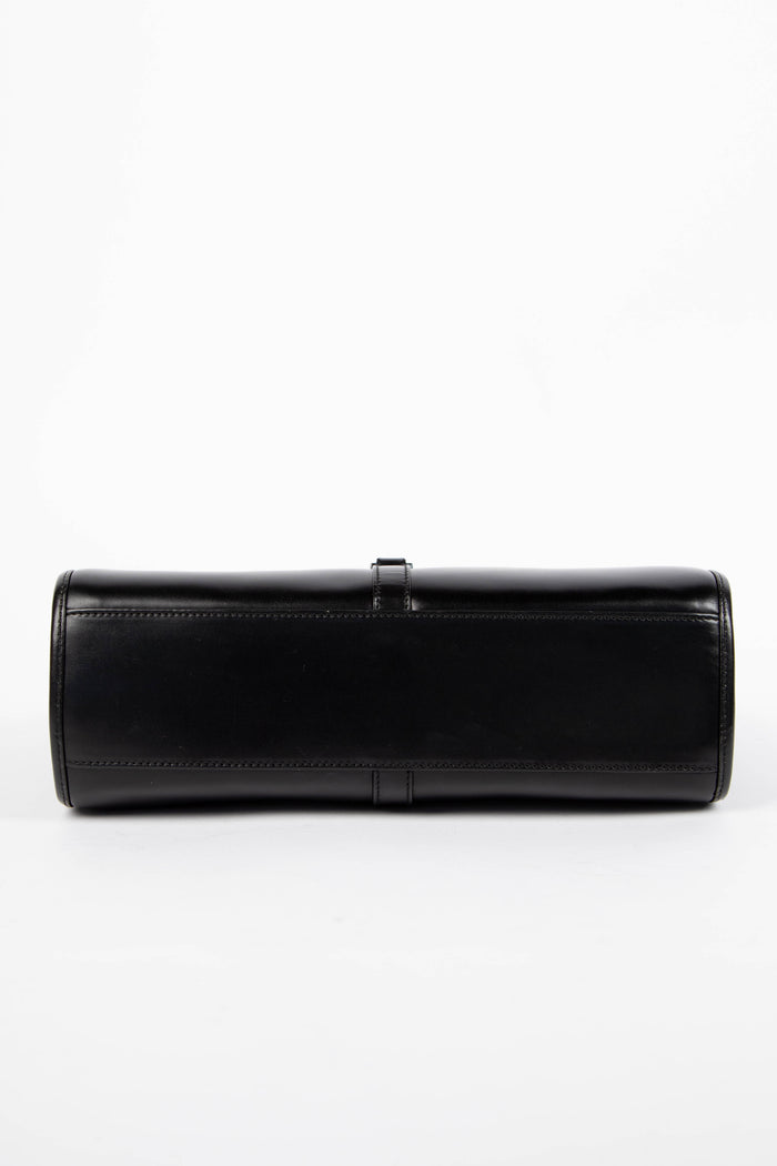 Vintage Gucci Black Leather Bardot Jackie Shoulder Bag