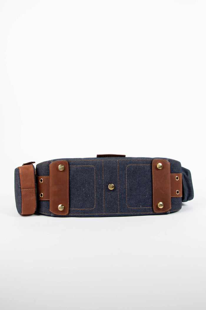 Vintage Christian Dior Denim Columbus Shoulder Bag