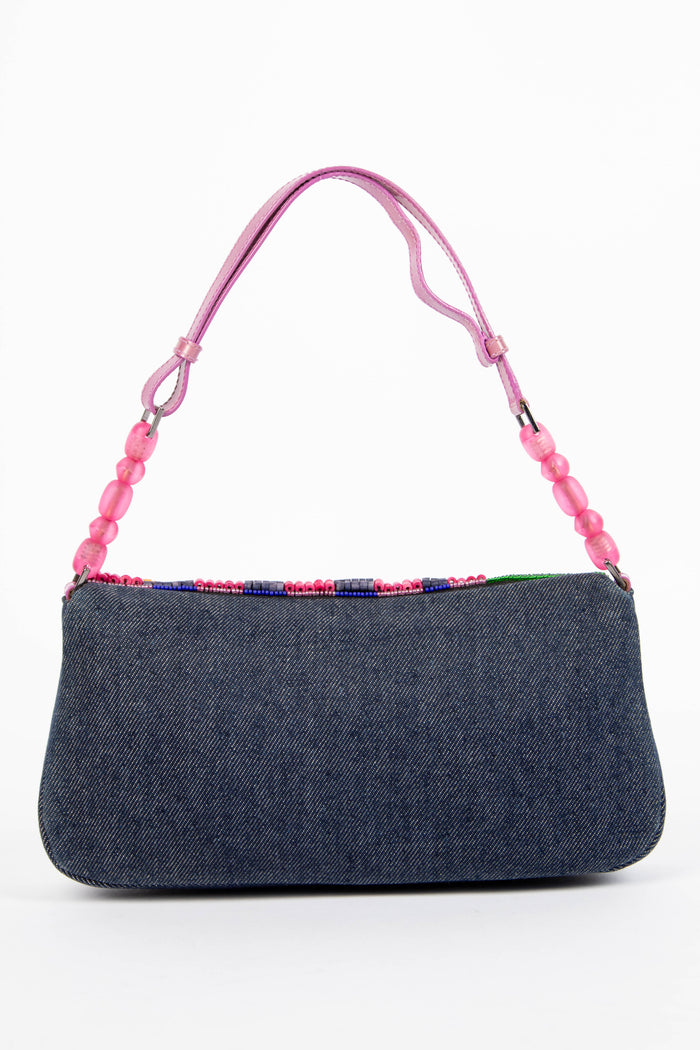 Limited Edition 2000s Christian Dior Malice Multicoloured Beaded Shoulder Bag