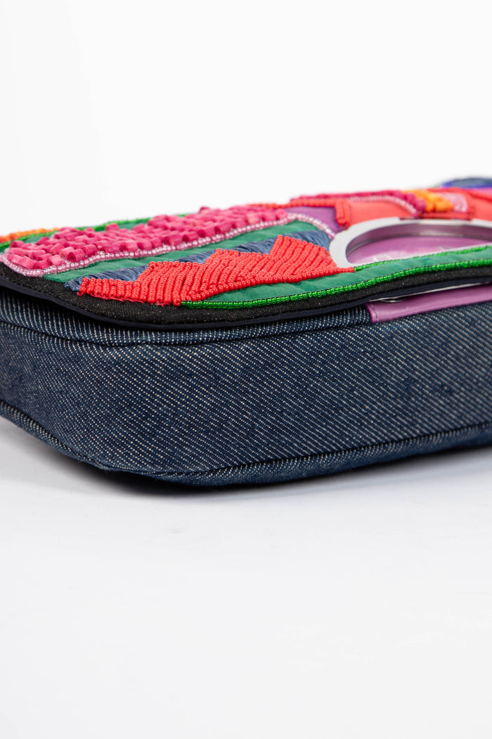 Limited Edition 2000s Christian Dior Malice Multicoloured Beaded Shoulder Bag