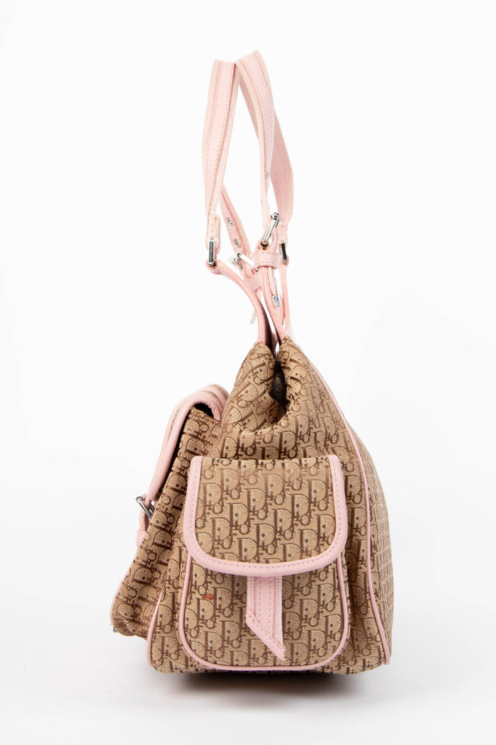 2000s Christian Dior Monogram Cargo Shoulder Bag