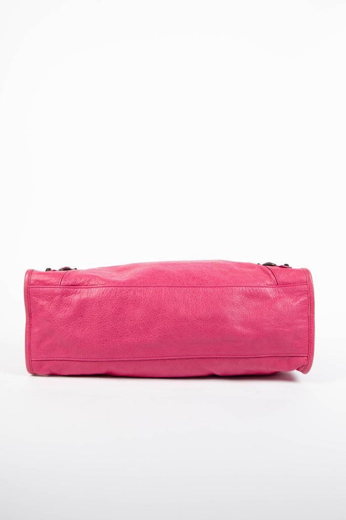 2010s Balenciaga Pink Leather City Bag