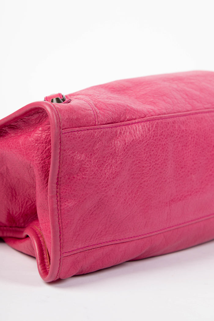 2010s Balenciaga Pink Leather City Bag