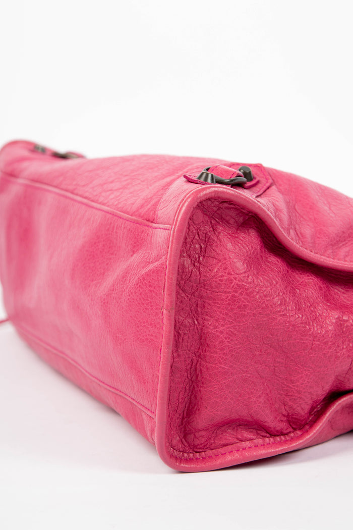 2010s Balenciaga Pink Leather City Bag