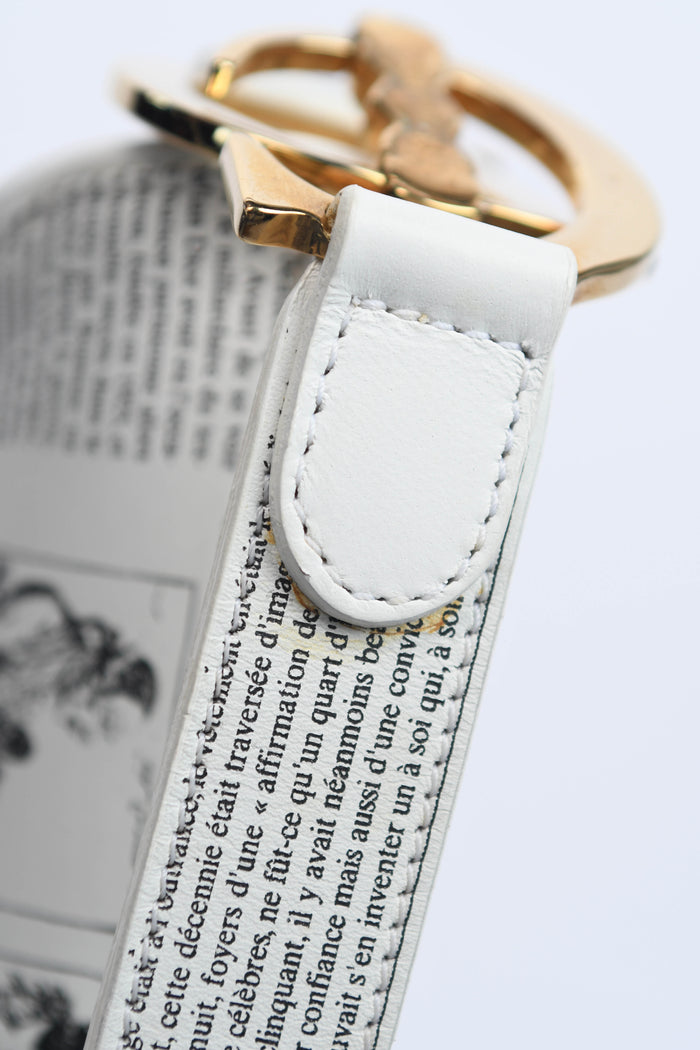 SUPER RARE Vintage Christian Dior Galliano Newspaper Saddle Shoulder Bag