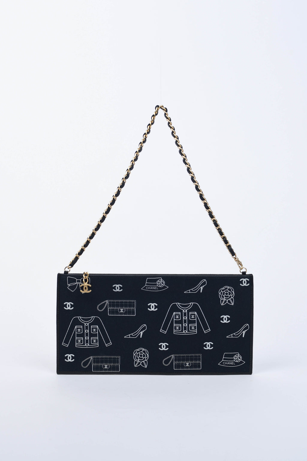 2000s Chanel Icons Canvas Small Shoulder Bag