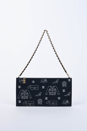2000s Chanel Icons Canvas Small Shoulder Bag