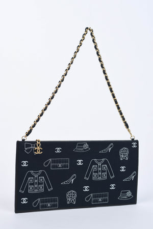 2000s Chanel Icons Canvas Small Shoulder Bag