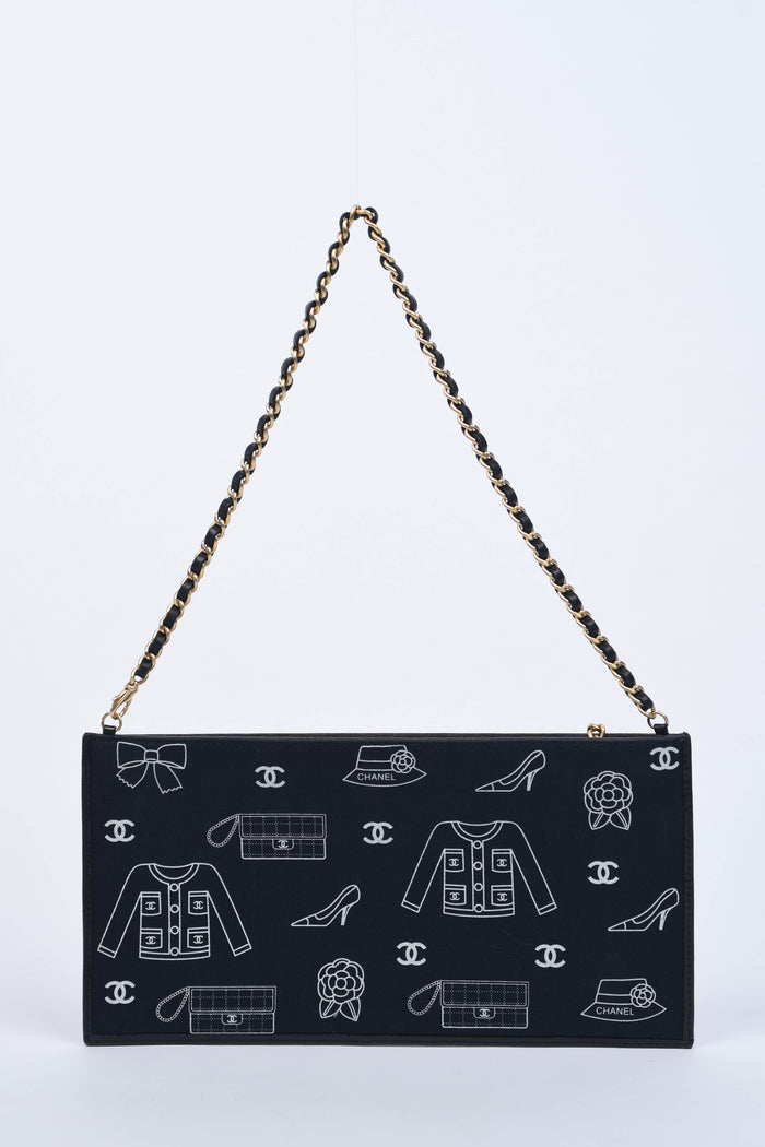 2000s Chanel Icons Canvas Small Shoulder Bag