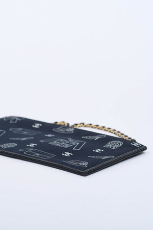 2000s Chanel Icons Canvas Small Shoulder Bag