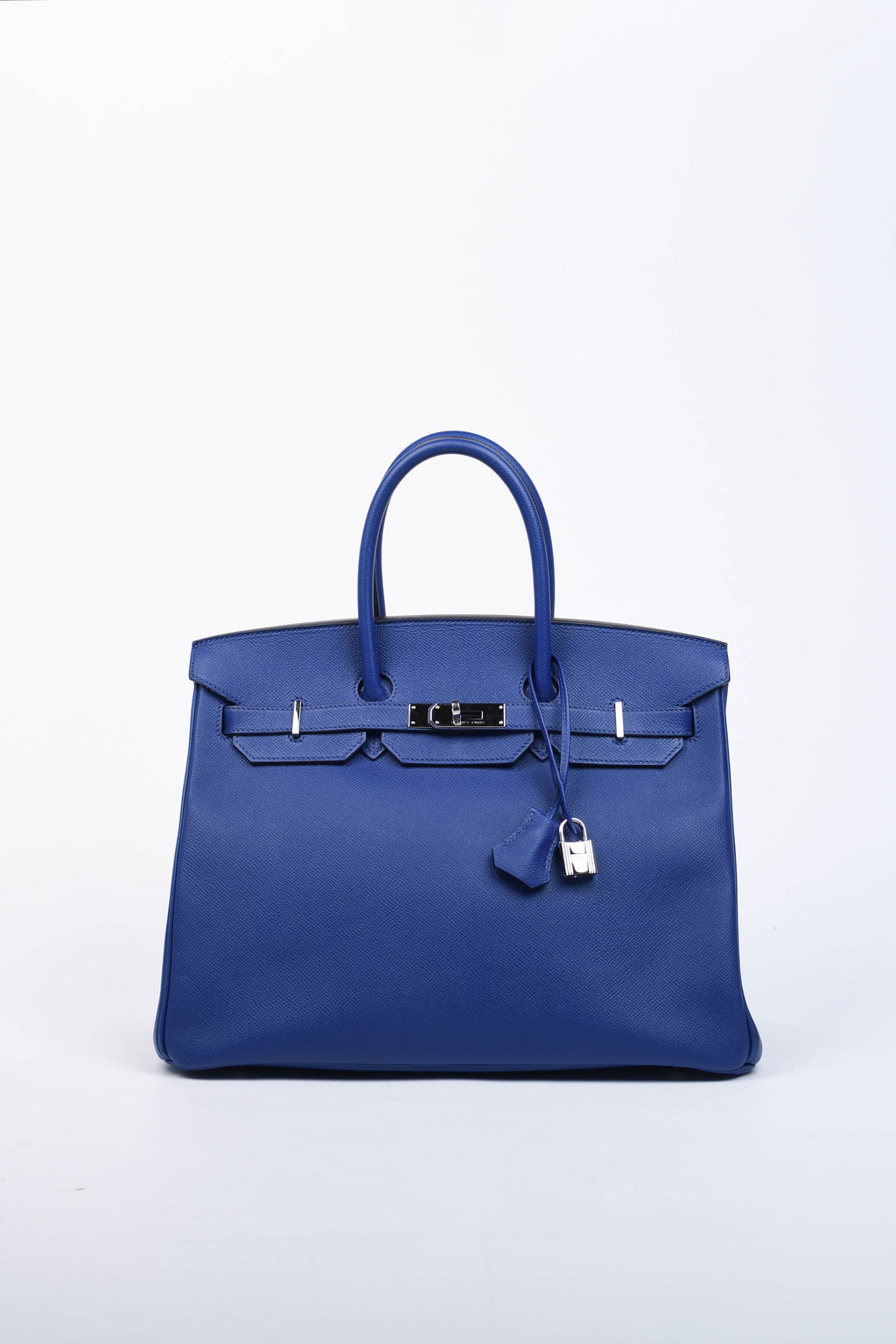 2014 Hermes Birkin 35cm in Blue France Epsom Leather with SHW
