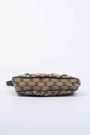 Vintage Gucci Monogram Canvas Pochette Shoulder Bag