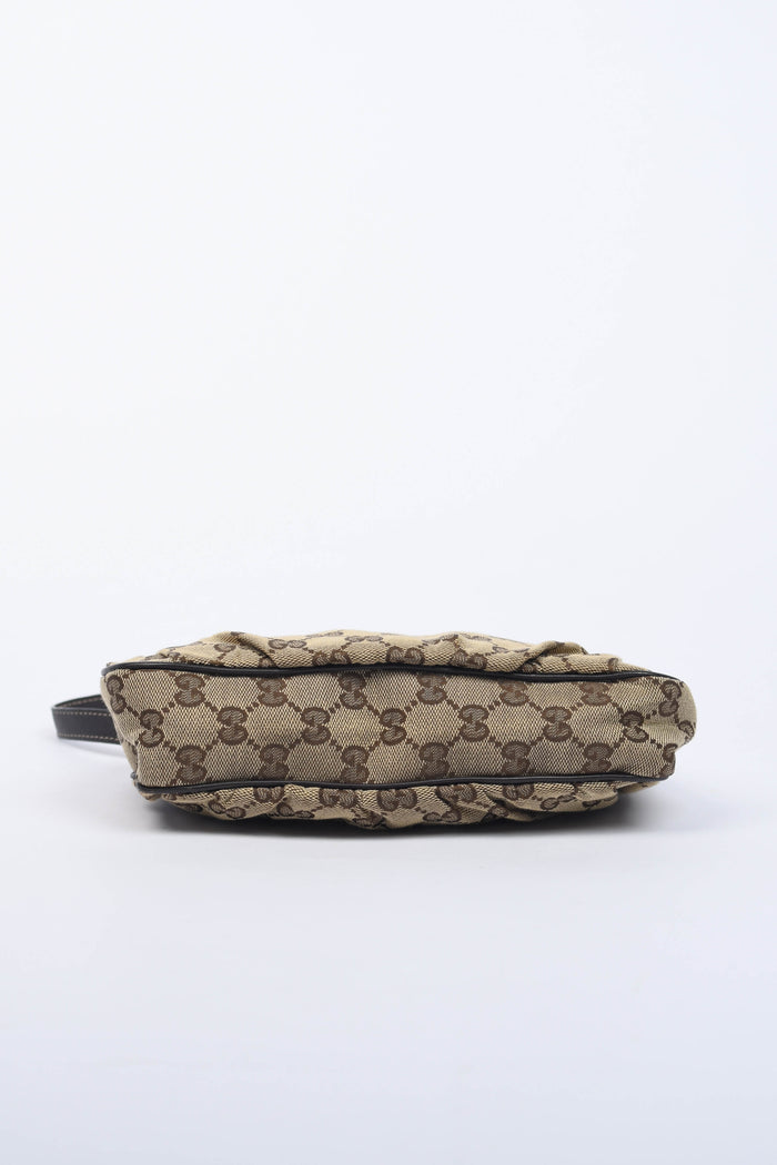 Vintage Gucci Monogram Canvas Pochette Shoulder Bag