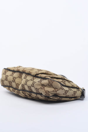 Vintage Gucci Monogram Canvas Pochette Shoulder Bag