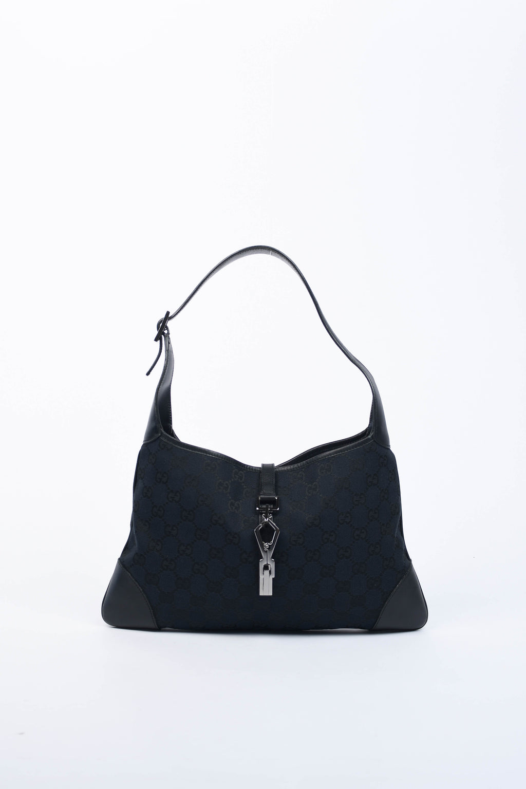 Vintage Gucci Black Monogram Kandinsky Jackie Bag