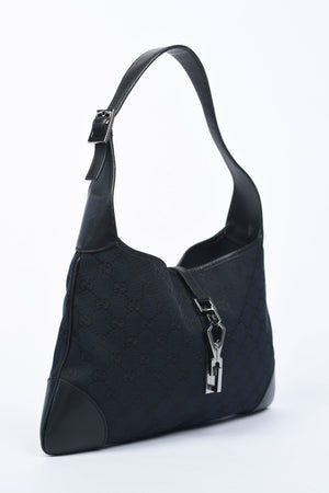 Vintage Gucci Black Monogram Kandinsky Jackie Bag