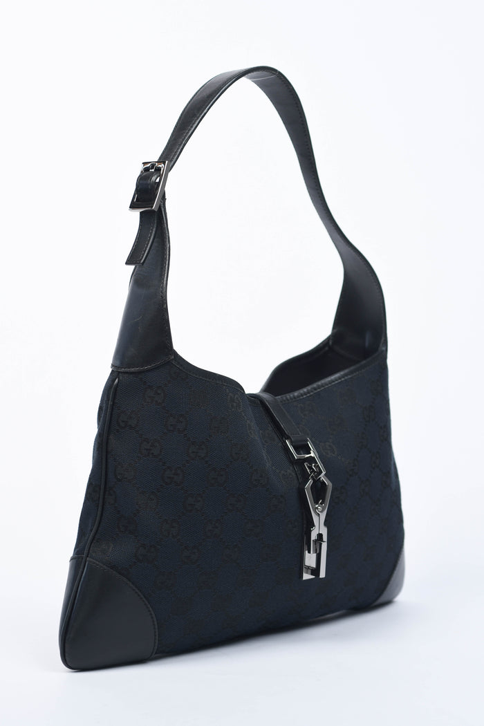 Vintage Gucci Black Monogram Kandinsky Jackie Bag