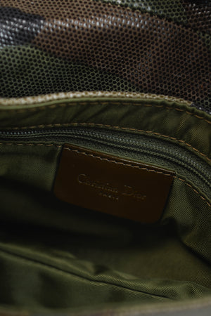 RARE 2000s Christian Dior Camo Mini Saddle Bag