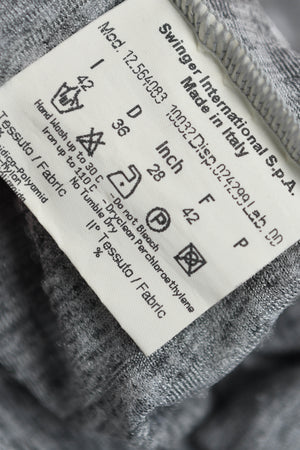 Vintage Fendi Grey Raised Zucca Print T-Shirt