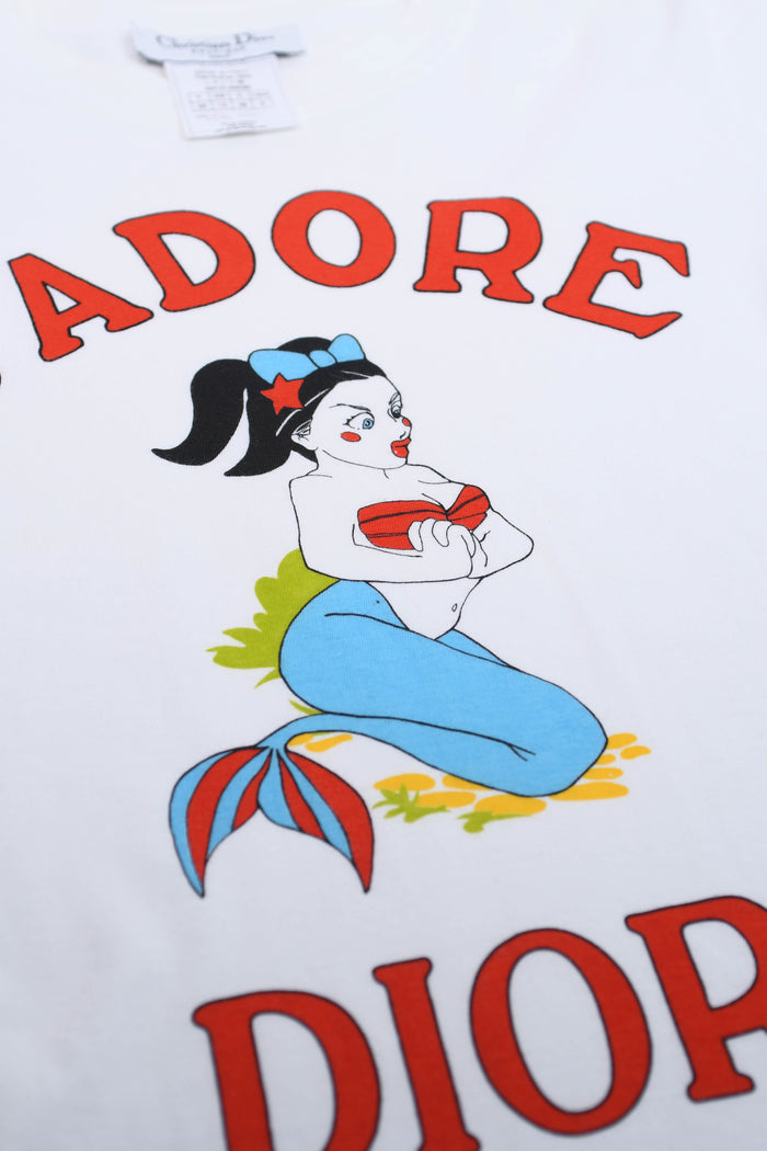 2000s Christian Dior "J'adore Dior" Mermaid T-Shirt
