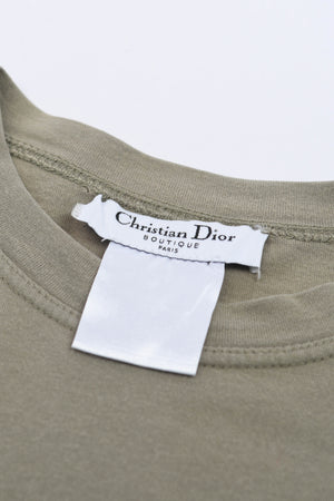 2000s Christian Dior Denim "Dior" Khaki T-Shirt